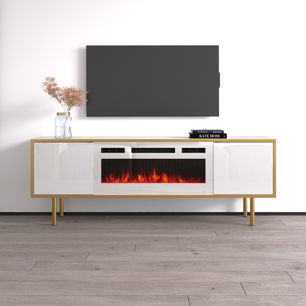Goldie WH-EF Floating Fireplace TV Stand - Meble Furniture