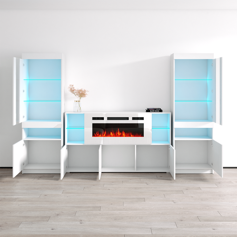 Komi WH03 Fireplace Entertainment Center - Meble Furniture