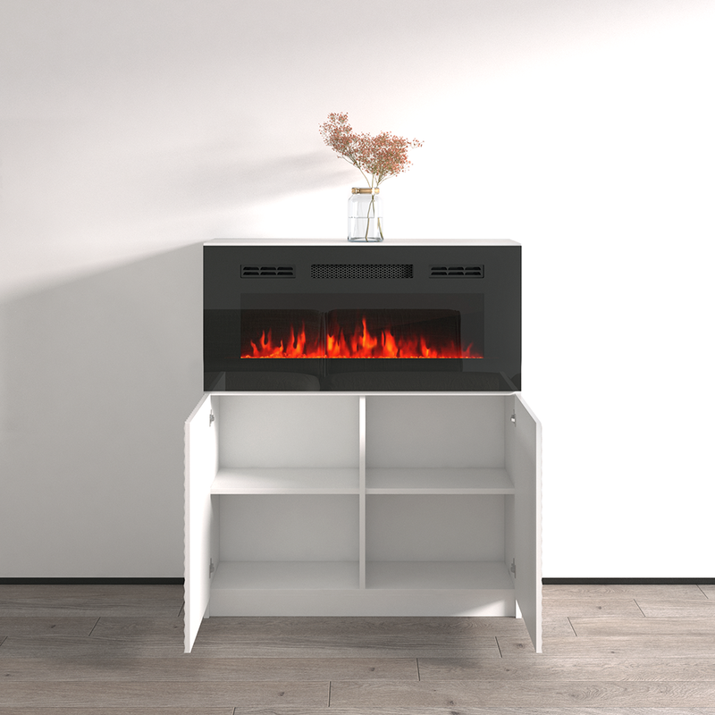 Carla 01 BL-EF Fireplace Sideboard - Meble Furniture