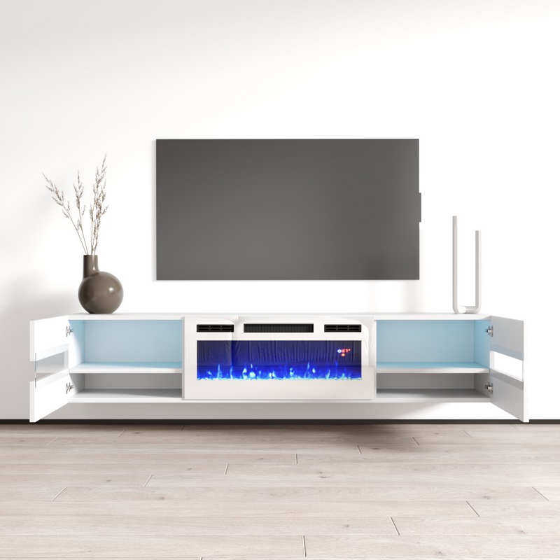Metro WH-EF Floating Fireplace TV Stand - Meble Furniture
