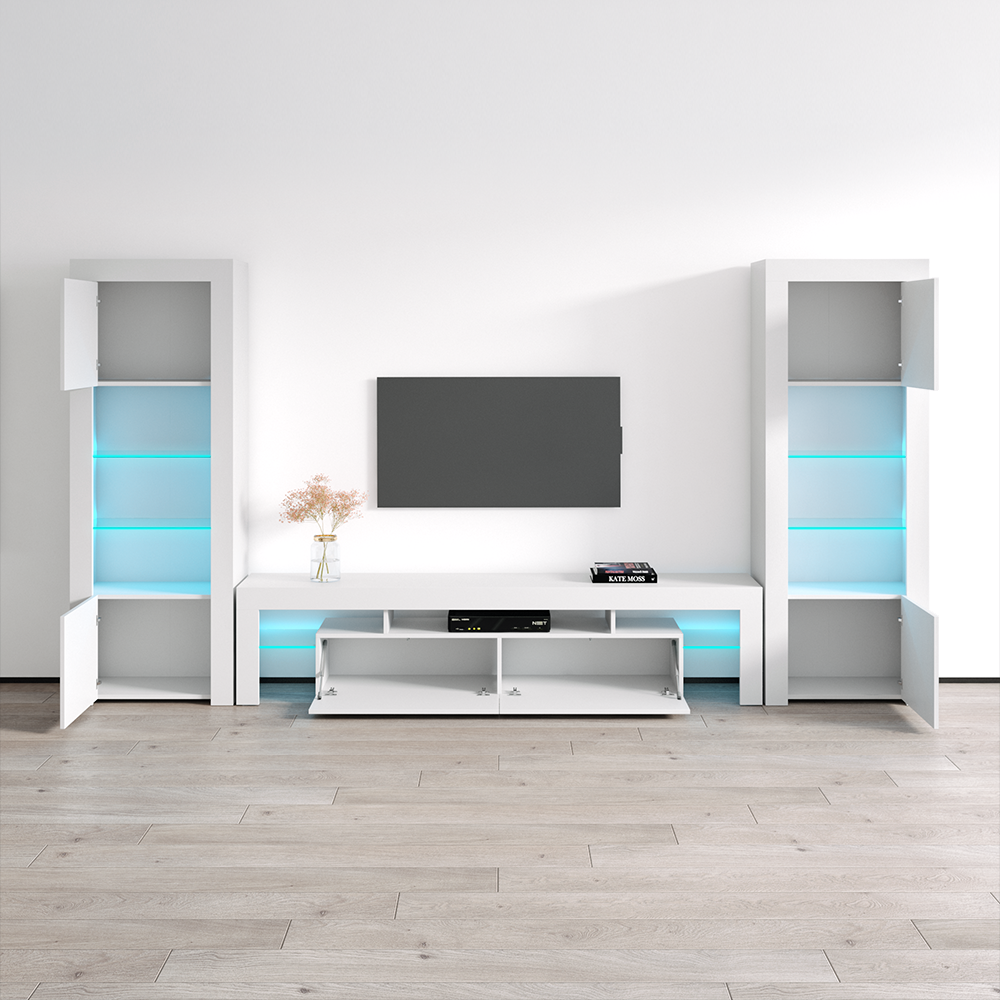 Milano 200-BK-BK Entertainment Center - Meble Furniture