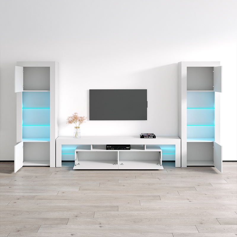 Milano 200-BK-BK Entertainment Center - Meble Furniture