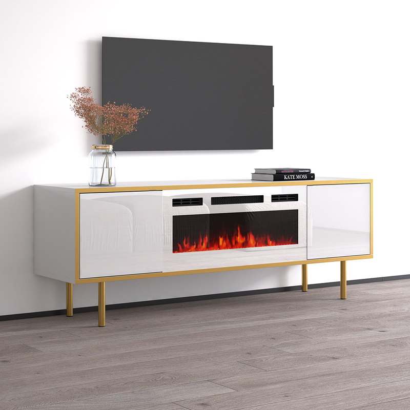 Goldie WH-EF Floating Fireplace TV Stand - Meble Furniture