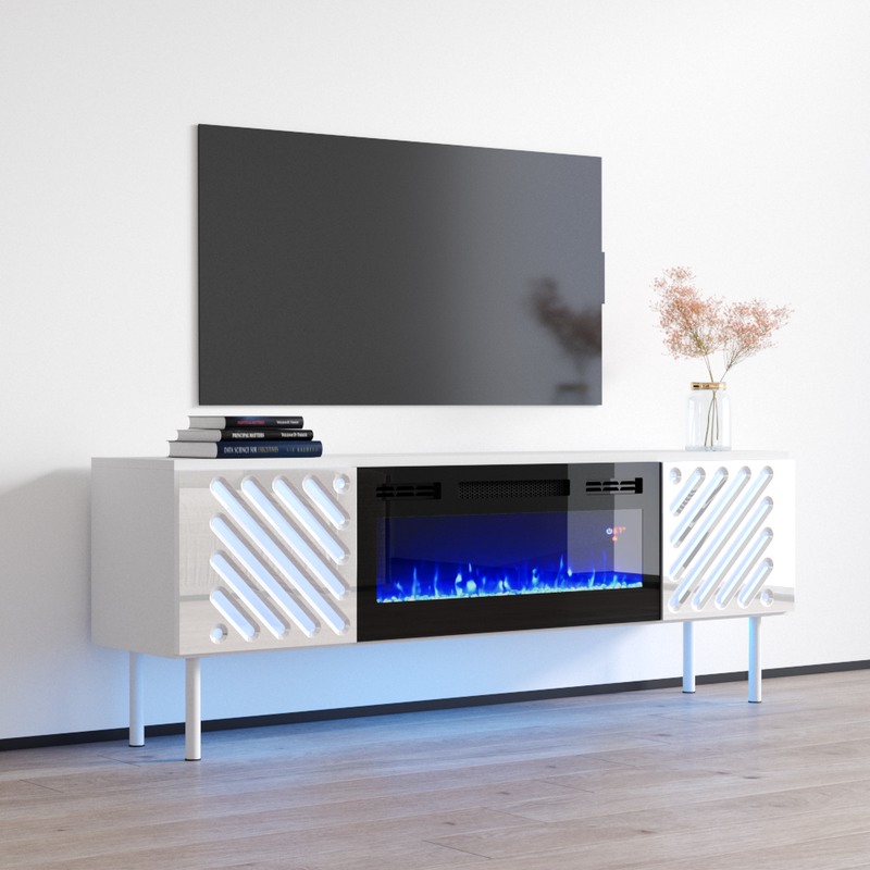 Laser BL-EF Floating Fireplace TV Stand - Meble Furniture