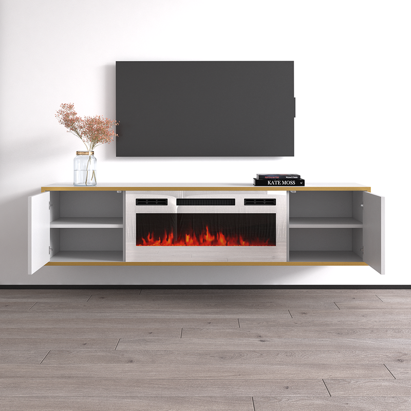 Goldie WH-EF Floating Fireplace TV Stand - Meble Furniture