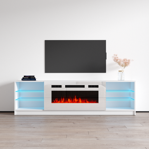 Boston WH01 Fireplace TV Stand Meble Furniture